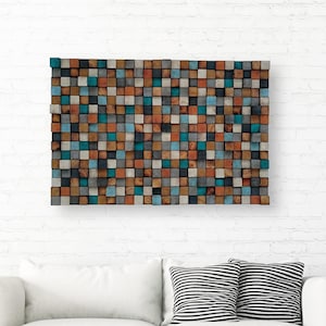 Wood Wall Art - Wood Wall Decor - Texture Wall Art - Living Room Decor - 3D Wall Sculpture - Modern Wall Art - Office Wall Art