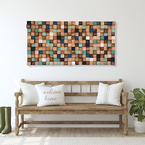 Texture Wood Wall Art - 3D Wall Art - Wood Sound Diffuser - Wood Acoustic Panel