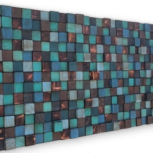 Large Wood Wall Art - Reclaimed Wood Wall Decor - Geometric Wood Art
