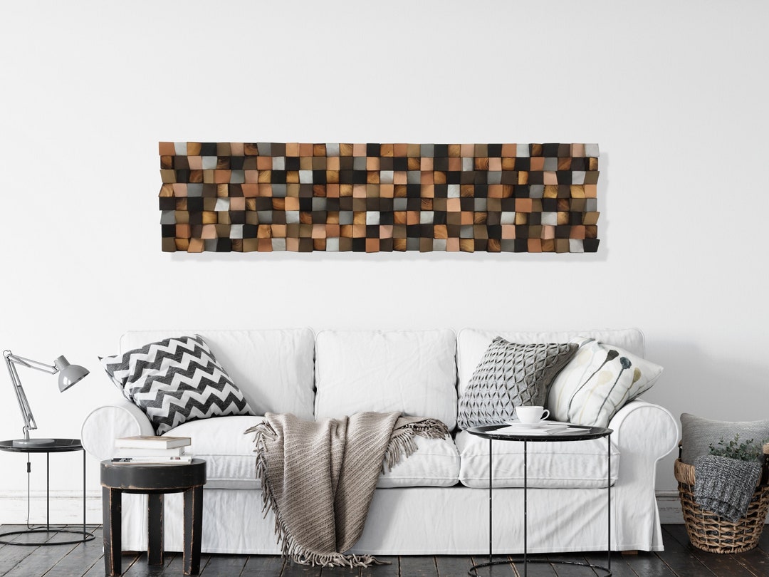 Wood Wall Art - Wood Sound Diffuser - Reclaimed Wood Art - Etsy