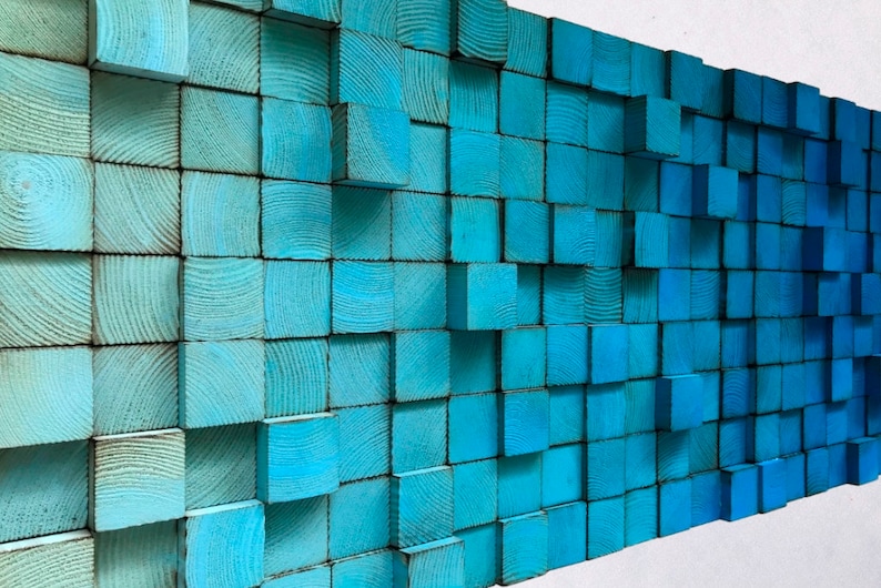 Wood Wall Art Wood Sound Diffuser Reclaimed Wood Art Etsy