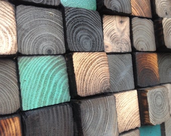 Arte de pared de madera - Escultura de madera recuperada