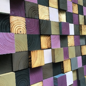 Wood Wall Art - Reclaimed Wood Art - 3D Art