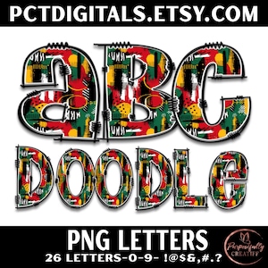 African print png   African  doodle letters , Black History png letter