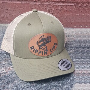 Fishing hat, Bass Fishing Hat, Largemouth fishing hat, largemought hat, Gift for Fisherman, Fishing gift for husband, Custom Fishing hat