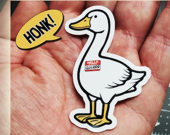 Silly Goose Sticker Funny Stickers Goose Sticker Funny water bottle Decal For Water Bottles Cars Laptop sticker Tumbler Hydroflak meme decal