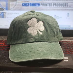 3 Leaf Clover Hat Shamrock hat St Patrick&#39;s Day hat Luck of the Irish hat St Patty&#39;s Hat Lucky hat green clover Irish clover hat