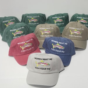 Trout Fishing hat for husband fishing gift for dad Gift for Fisherman fly Fishing gift for husband Custom Fishing hat fish around find trout