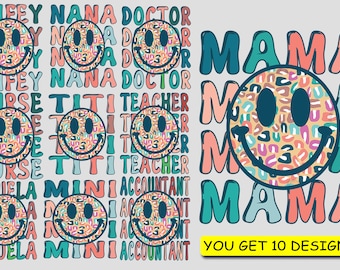 Retro mamá png diseño boho mamá camiseta diseño mamá vintage camisa diseño png mamá sudadera diseño png mamá retro camiseta png diseño mamá svg