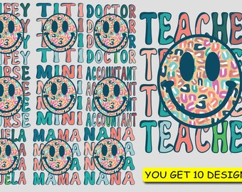 Retro teacher png design boho teacher tshirt design teacher vintage shirt design png teacher sweatshirt design png teacher retro tshirt
