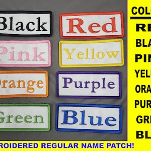 Name patch embroidery | Embroidered Iron-On Patch | Custom Name Patch | Iron on Name Patch | Patch | Embroidered Name Patch | Name Patch