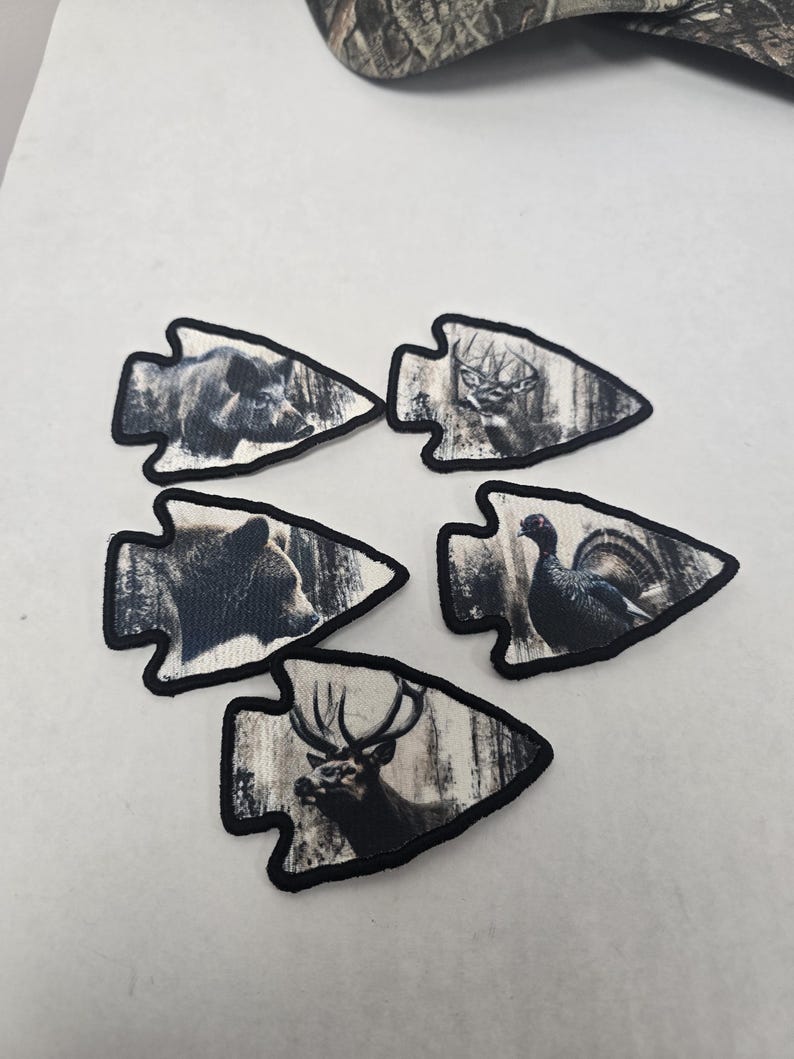 Deer Hunting Arrowhead Patch – Buck Patch for Hats Jackets and Vests ...
