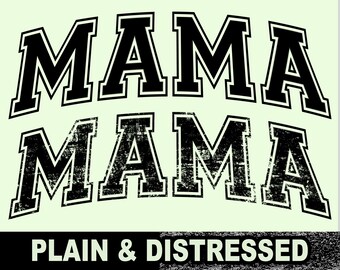 Varsity Mama Png Varsity Distressed Mom Png TShirt Design Mother's Day Png Sublimation Design Mom Shirt grunge Png print download digital