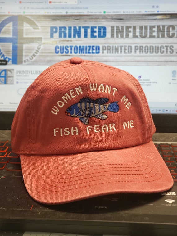 Fishing Hat for Dad Fishing Hat for Husband Fishing Gift for Him for  Fathers Day Gift for Fly Fishing Women Want Me Fish Fear Me Hat 