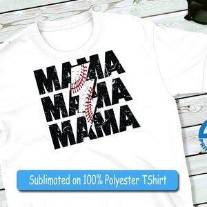 Mama png digitale Png-Datei Baseball T-Ball Mama gestapelt beunruhigt Blitz Mama druckbare Wasserrutsche Aufbügeln Design