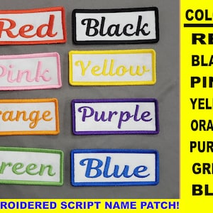 Name patch embroidery | Embroidered Iron-On Patch | Custom Name Patch | Iron on Name Patch | Patch | Embroidered Name Patch | Name Patch