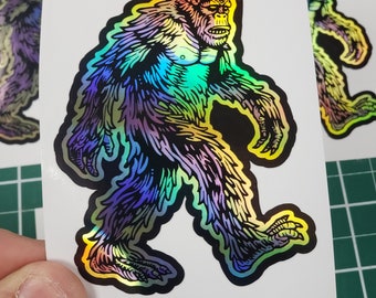 Sasquatch nation sticker Sasquatch sticker bigfoot sticker Big foot sticker custom sticker custom size bigfoot sticker holographic bigfoot