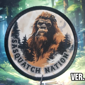 Sasquatch nation patch Sasquatch patch Sasquatch Iron on patch Big foot patch bigfoot iron on patch bigfoot patch big foot iron on patch