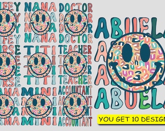 Retro abuela png design boho abuela tshirt design abuela vintage shirt design png abuela sweatshirt design png abuela retro tshirt abuela