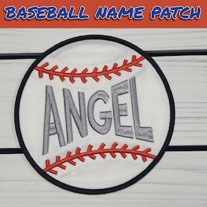 Personalized Baseball Patch, baseball patch,Embroidered Patch, Iron On, Sew On,Backpack patch, jacket patch,bag patch, hat patch, name patch