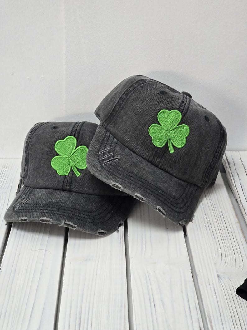 3 Leaf Clover Hat Shamrock hat St Patrick's Day hat Luck of the Irish hat St Patty's Hat Lucky hat green clover Irish clover hat bild 6
