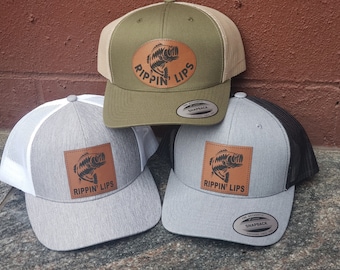 Fishing hat, Bass Fishing Hat, Largemouth fishing hat, largemought hat, Gift for Fisherman, Fishing gift for husband, Custom Fishing hat