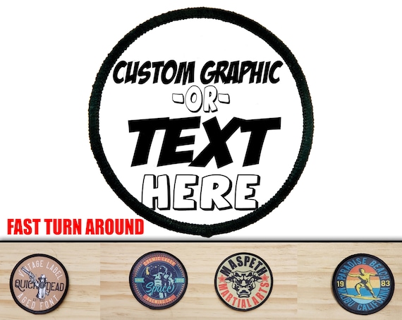 Custom Patches 3" Round, Custom Patch, Personalized Patch, Personalized Patches, Iron On Patch, Logo Patch, Company Patches, Printed Patch