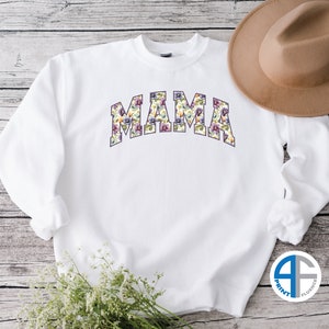 Floral Mama Varsity PNG, Sublimation Png,retro Mama Png, Sublimation ...