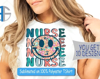 Retro nurse png design boho nurse tshirt design nurse vintage shirt design png nurse sweatshirt design png nurse retro tshirt nurse svg