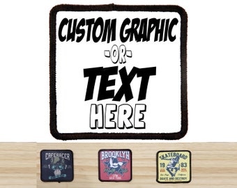 2.5" x 2.5" Custom Patch, Custom Patch, Personalized Patch, Personalized Patches, Iron On Patch, Logo Patch, Company Patches, Printed Patch