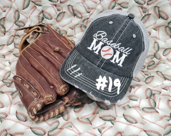 Baseball Mom Hat | Baseball Hat | Baseball Mom Cap | Baseball Cap |trucker hat | Baseball Mom | baseball | Mom gift | Mother's Day Gift