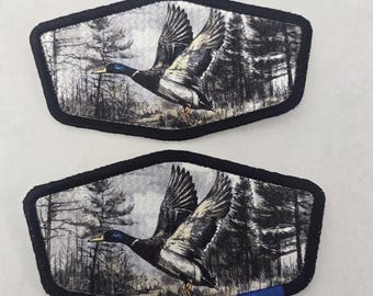 Mallard Duck Patch – Realistic Printed Wildlife Patch with Embroidered Border | Duck Hunting Gift | Iron-On or Hook & Loop