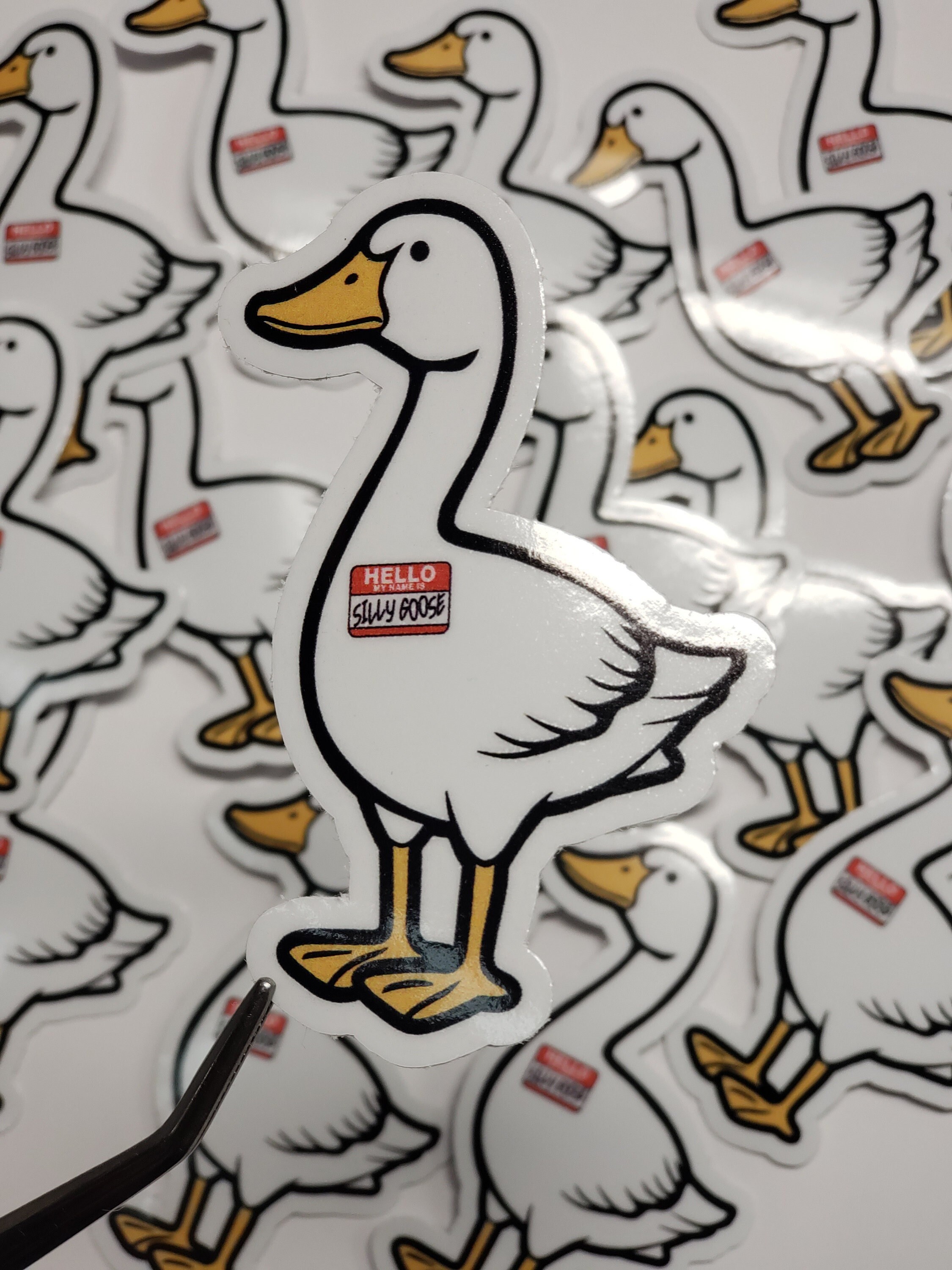 Silly Goose Sticker Funny Stickers Goose Sticker Funny Water Bottle ...