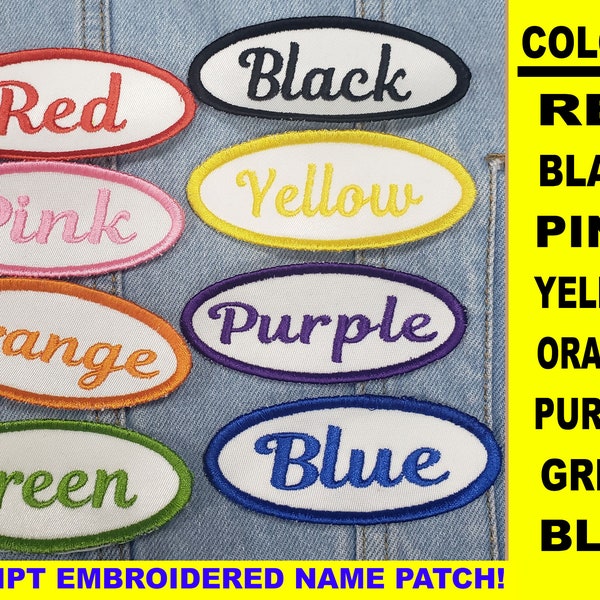 Name patch embroidery | Embroidered Iron-On Patch | Custom Name Patch | Iron on Name Patch | Patch | Embroidered Name Patch | Name Patch