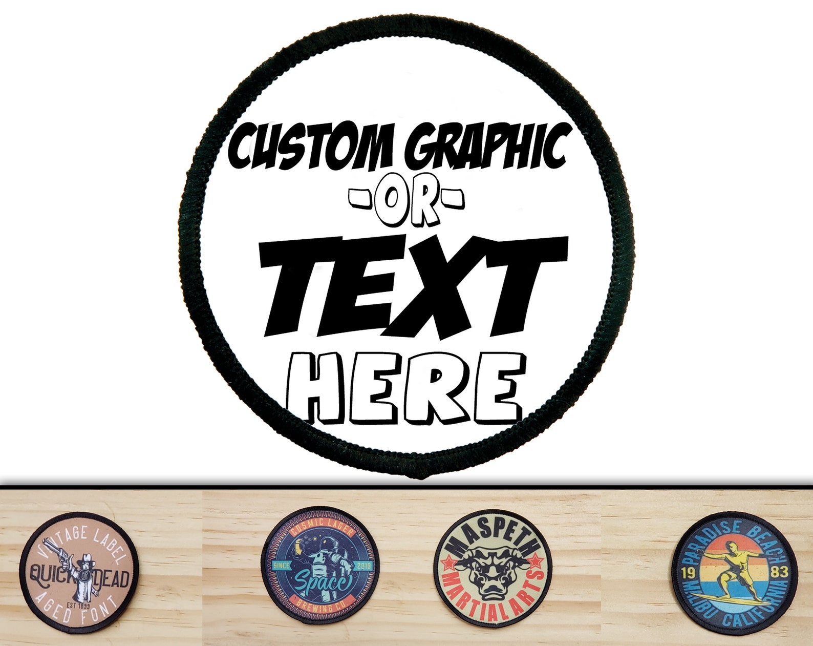 Custom Patches 4 Round Custom Patch Personalized Etsy