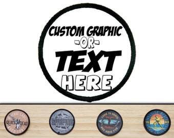 Custom Patches 2.5" Round, Custom Patch, Personalized Patch, Personalized Patches, Iron On Patch, Logo Patch, Company Patches, Printed Patch