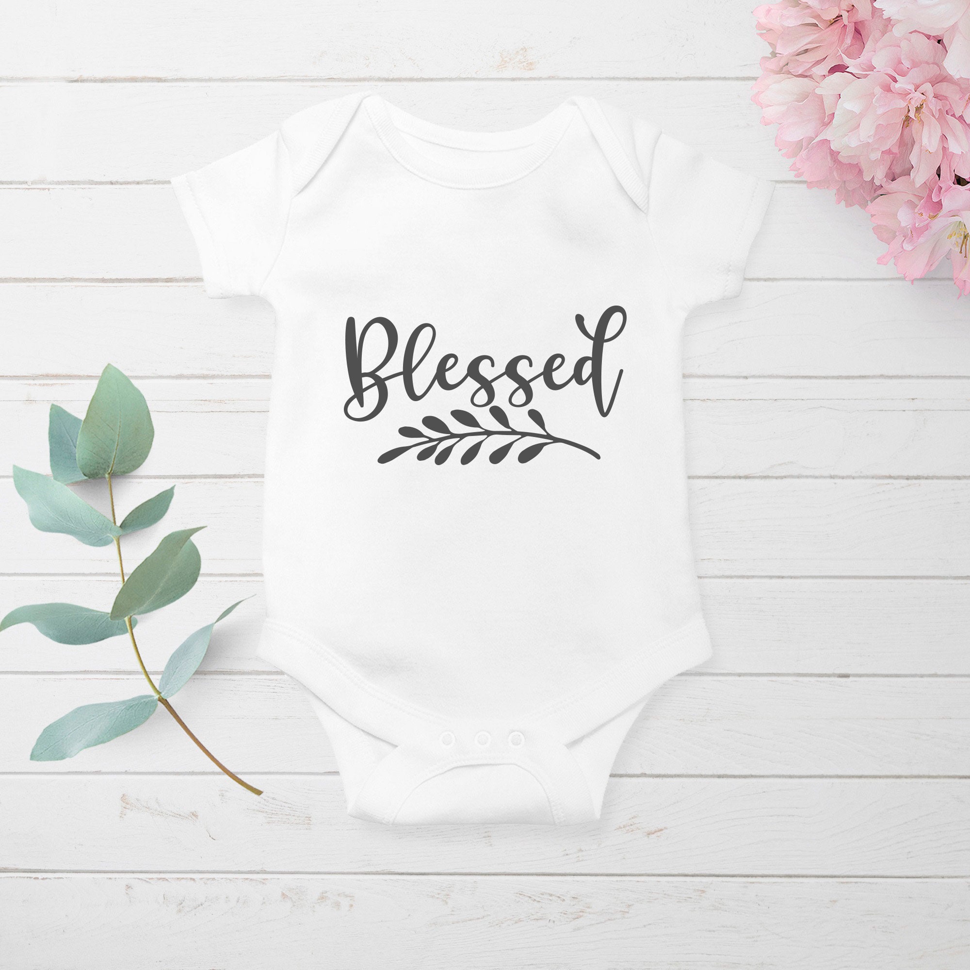 Blessed Svg Png Dxf Instant Download Blessed Baby Onesie Svg Etsy