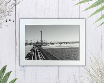 Newport Beach Pier Kalifornien Ozean Fotografie Druck