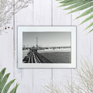 Newport Beach Pier Photo Print: California Ocean Wall Art (4&quot; x 6&quot;)