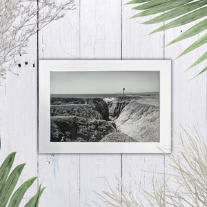 Towards the Bay Photo Print - 4&quot; x 6&quot; California Beach Print, Half Moon Bay Print, Ocean Wall Art, Unique Gift Idea, Contemporary Home Decor