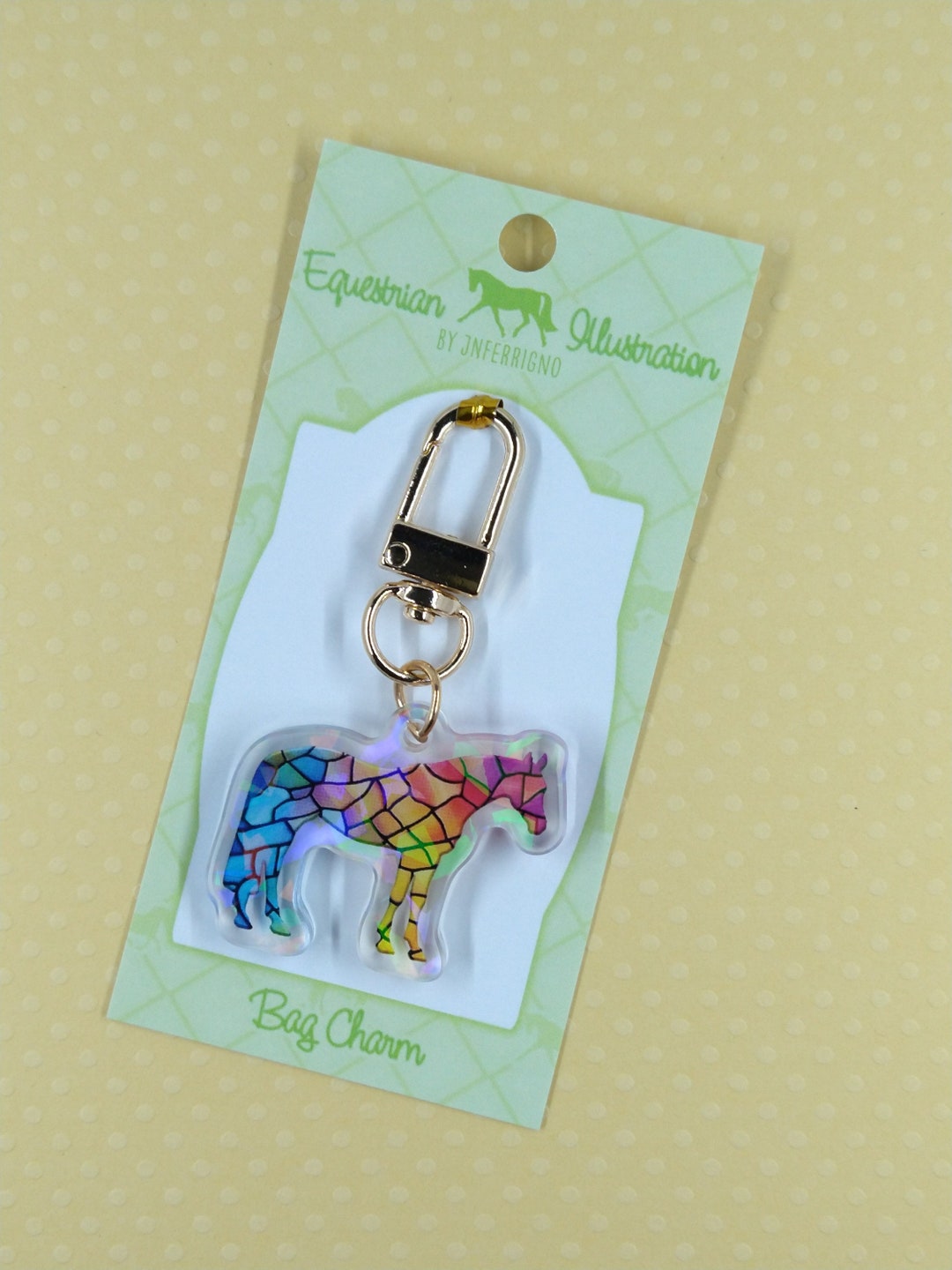 Standing Horse Bag Charm, Horse Zipper Pull, Zipper Charm, Horse Charm