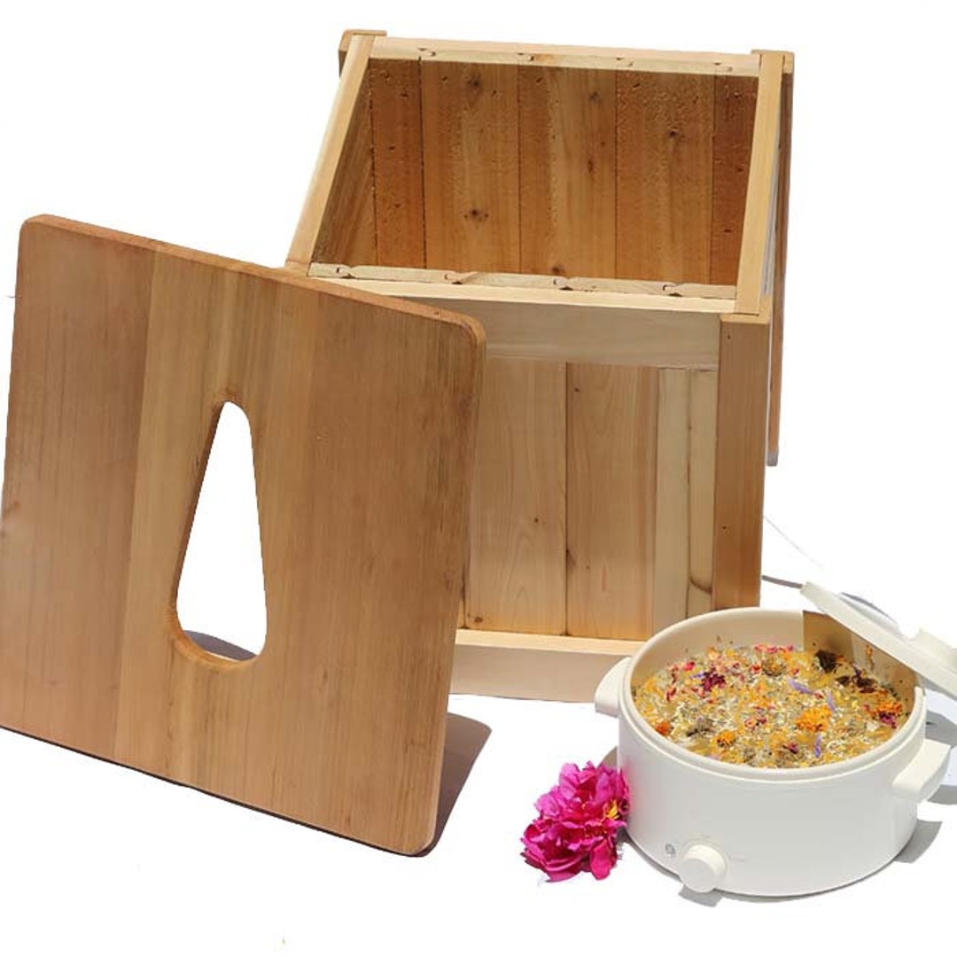The Yoni Steaming Kit 100 Cedar Yoni Sauna With Stainless Steel Pot