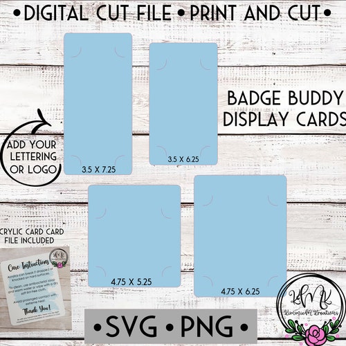 Badge Buddy Display Cards Badge Buddies Display Template Etsy Badge Buddy Display Cards Badge Buddies Display Template Etsy