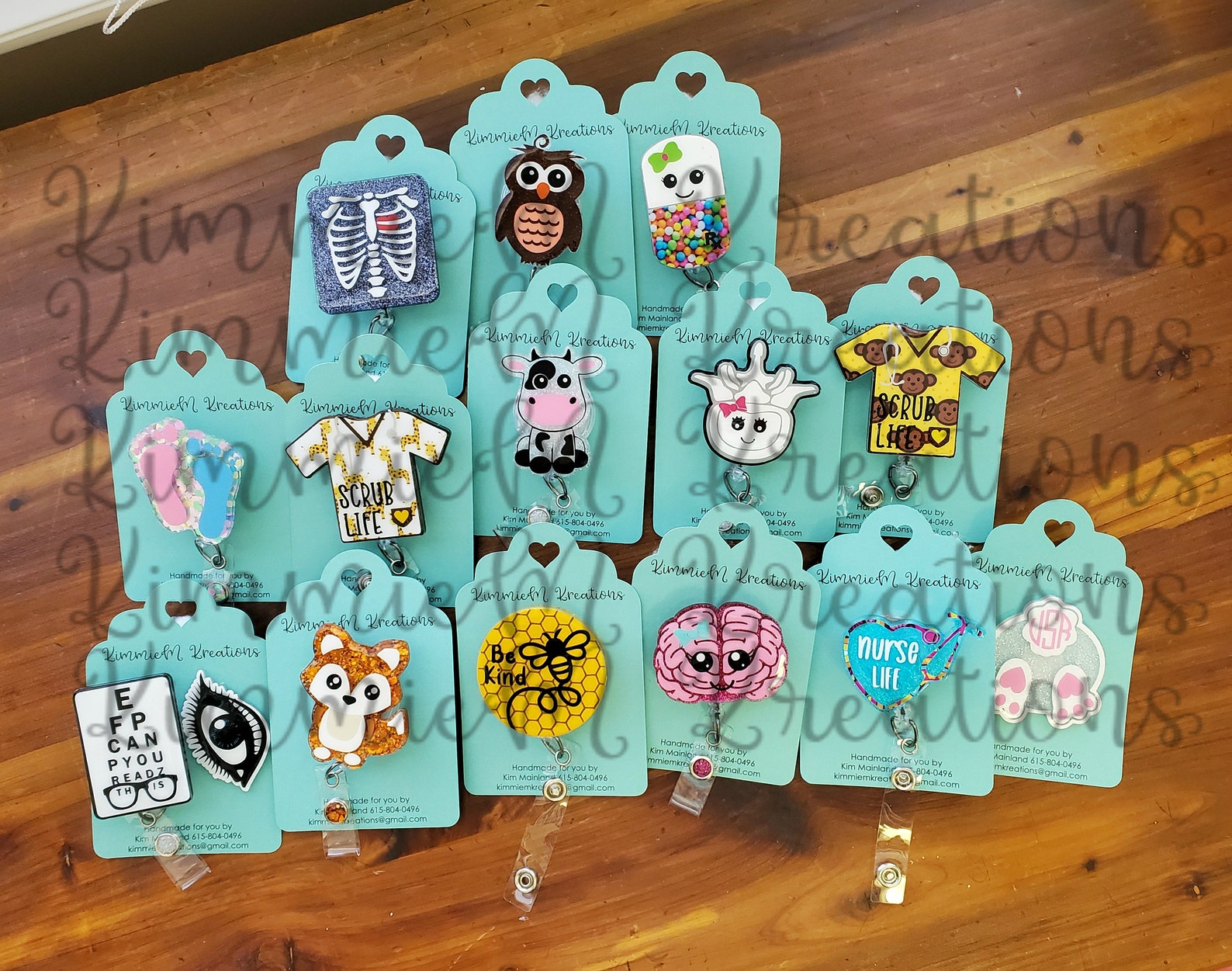 Badge Reel Display Card Badge Reel TemplatePrint and Cut Etsy