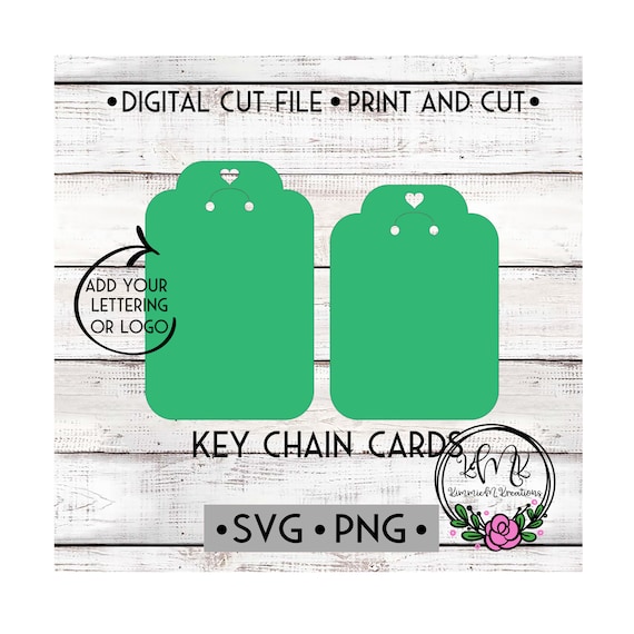 Flat Top Key Chain Display Template Print and Cut Key Chain - Etsy