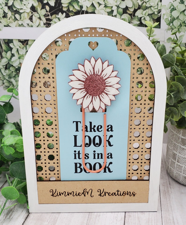 Bookmark Display Template Cards Print and Cut Etsy