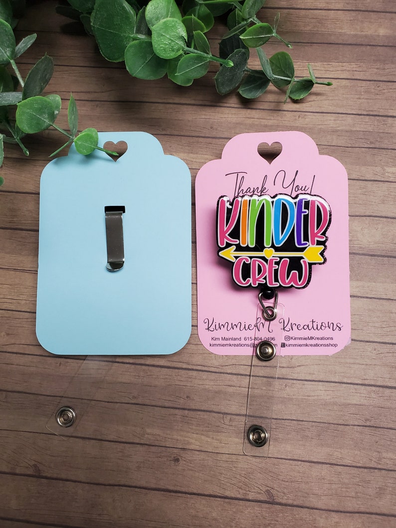 Belt Clip Badge Reel Display Card Badge Reel Template Card Etsy