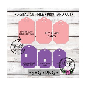 Mega Key Chain Badge Reel Card Template Bundle