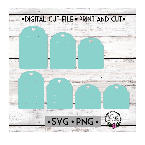 Earring Template Card Set | Print and Cut | Digital File