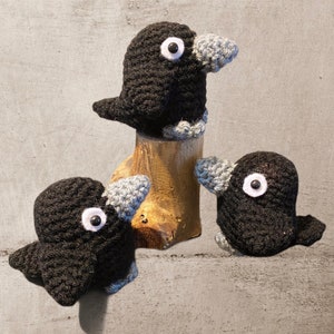 Cute Crow- Amigurumi Handmade Stuffed Animal